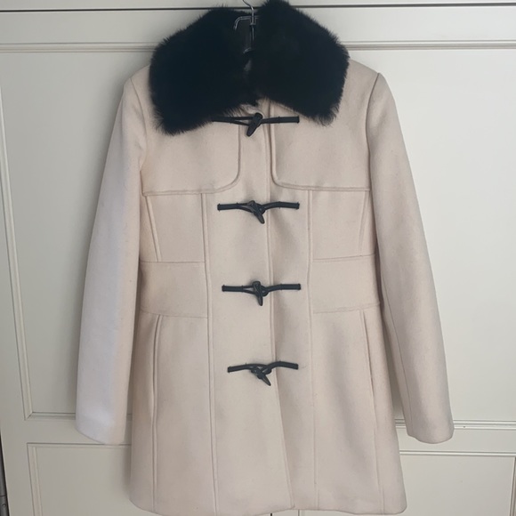 Banana Republic Jackets & Blazers - Banana Republic Ivory Classic Wool Toggle Coat